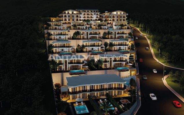 Real Estate in a Complex with Impressive Views in Alanya