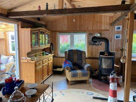 Wohnbereich mit Kaminofen