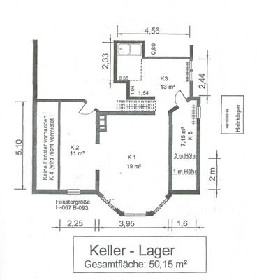Grundriss Keller-Lager