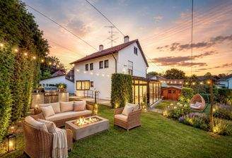 Vision Garten Hinterhaus mit Relax Zone