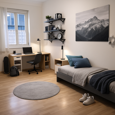 Einrichtungsvorschlag Schlafzimmer 2 als  Kinderzimmer