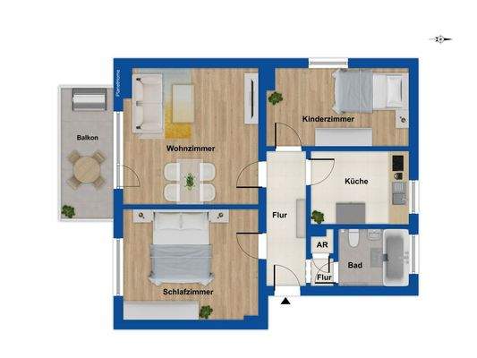 Grundriss 2. Obergeschoss