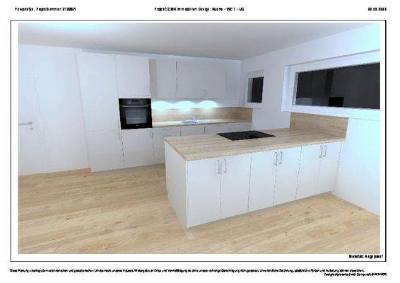 Küchenvisualisierung, WE 1