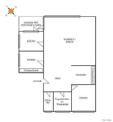 Grundriss-Skizze (kein Maßstab)