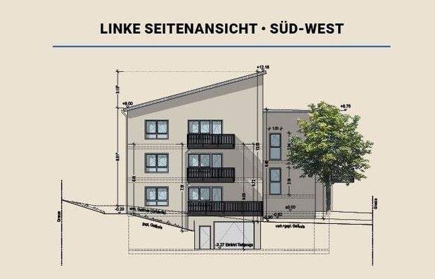 Linke Seitenansicht Süd-West