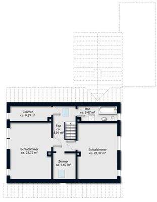 Grundriss Obergeschoss