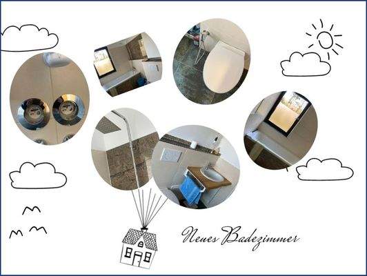 Collage neues Badezimmer 