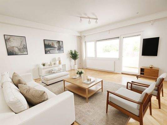 Wohnzimmer KI generiert