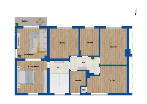 Grundriss Obergeschoss