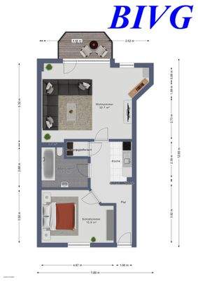 Wohnungsgrundriss OG