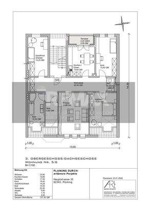 Grundriss Wohnung DG