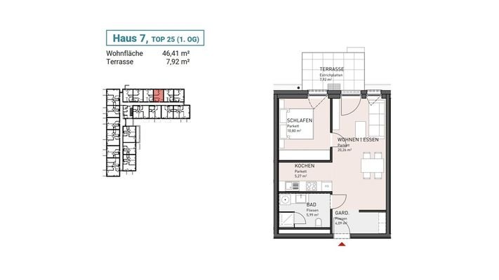 Haus 7, Top 25 (1. OG)
