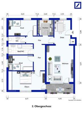 Grundriss 2. Obergeschoss