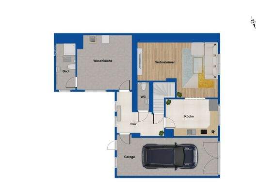 Grundriss - Einliegerwohnung