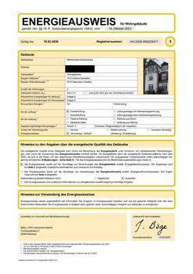 Energieausweis Seite 1