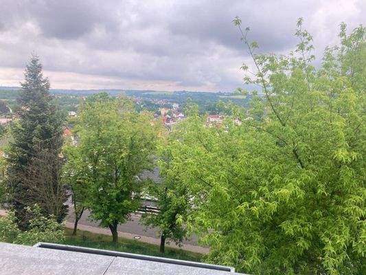 Blick vom Balkon