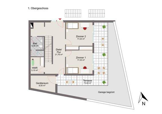 Grundriss 1. Obergeschoss