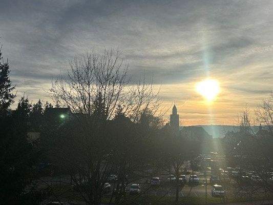 Ausblick Balkon am Abend