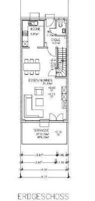Grundriss EG mit Garten