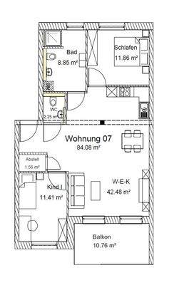 Grundriss Wohnung 07