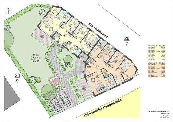 Grundriss Wohnungen 1 + 2