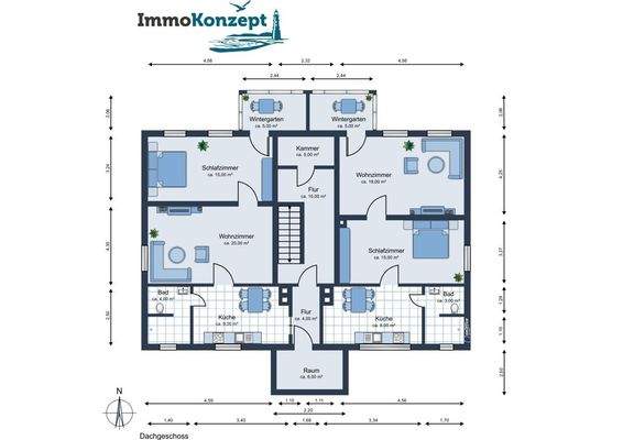 Grundriss Obergeschoss