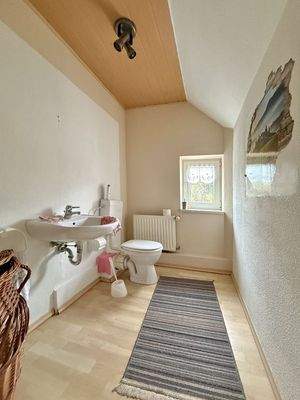 Toilette im Obergeschoss