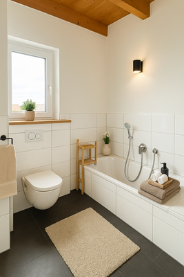 Teil des Badezimmers