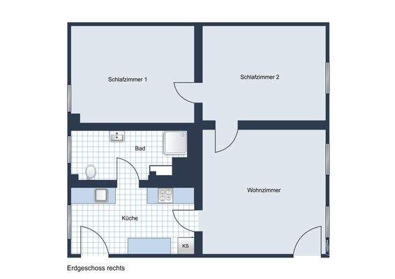 Grundriss Vorderhaus Wohnung 02