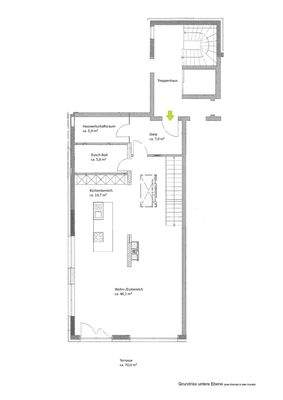 Grundriss untere Ebene