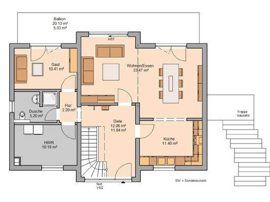 Grundriss Einliegewohnung