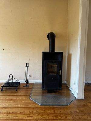 Ofen im Wohnzimmer