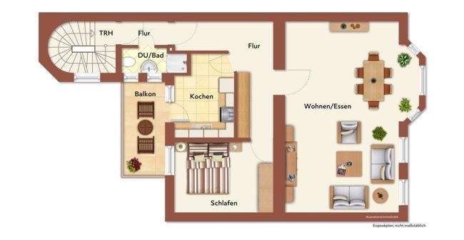 Grundriss 1. und 2. OG