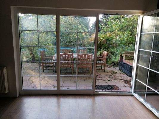 Blick aus dem Wohnzimmer