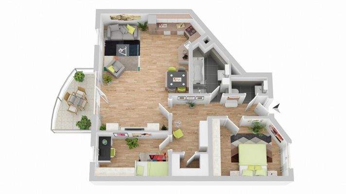 Grundriss-Illustration