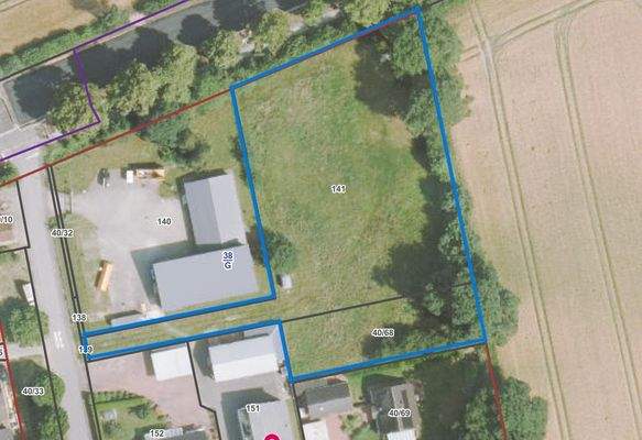 Luftaufnahme Flst. 40/68 und 141