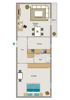 Grundriss beispielhaft