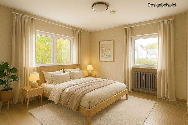 Schlafzimmer-Erdgeschoss-Designbeispiel