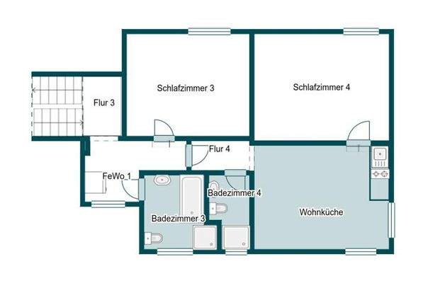 Grundriss Skizze 1.OG
