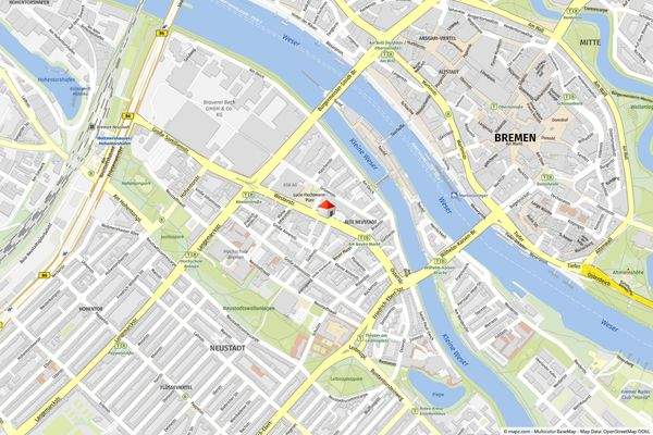 Geolyzer Kartenausschnitt