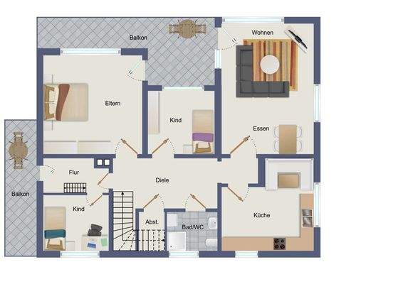 Grundriss Obergeschoss