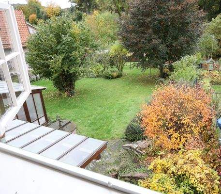 Blick aus OG in den Garten