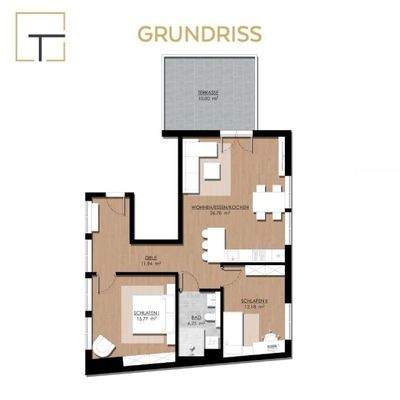 Grundriss der Wohnung