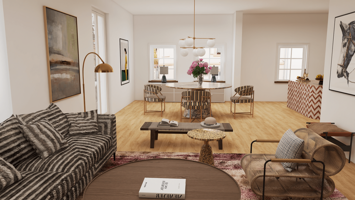 Visualisierung Wohnzimmer 