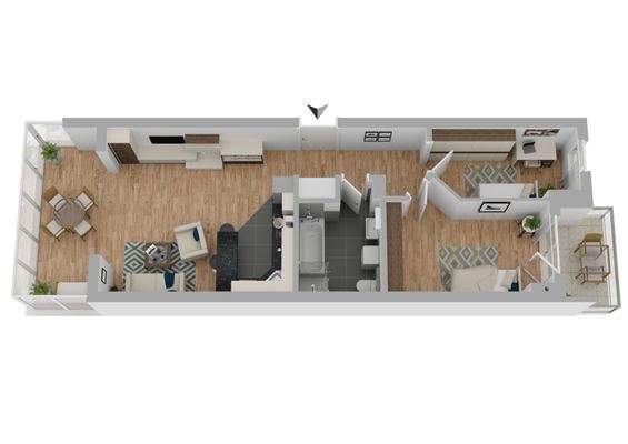 Grundrissanimation, Abweichungen möglich