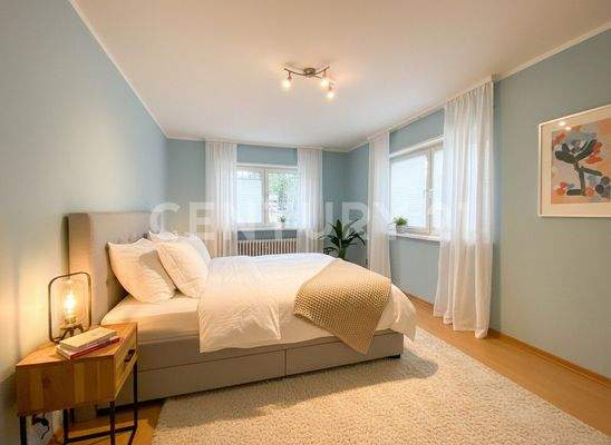 mögliches Schlafzimmer (Souterrain) mit KI bearbeitet