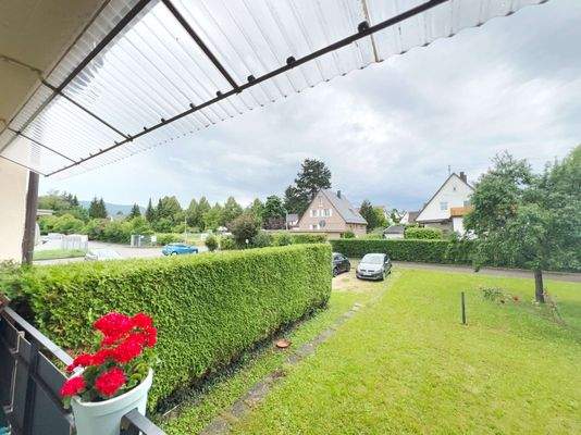 Balkonblick vom Wohnzimmer