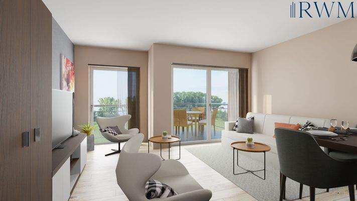 Visualisierung Wohn- & Essbereich