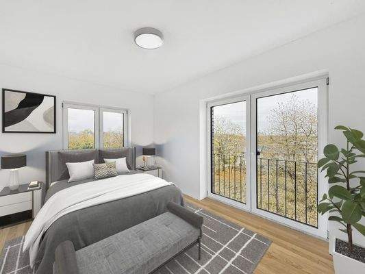 Schlafzimmer 1 - Digitales Staging