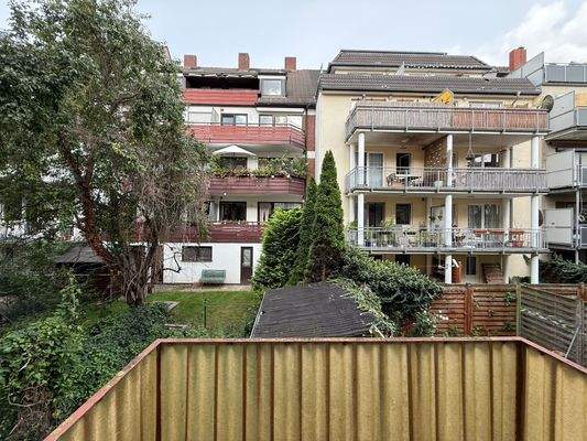 Ausblick vom Balkon - EG